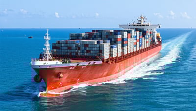 Cargo ship at sea representing Efeeds Magnet Shipping Int'l Limited's maritime services Cargo ship at sea representing Efeeds Magnet Shipping Int'l Limited's maritime services