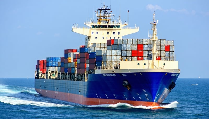 Cargo ship at sea representing Efeeds Magnet Shipping Int'l Limited's maritime services Cargo ship at sea representing Efeeds Magnet Shipping Int'l Limited's maritime services